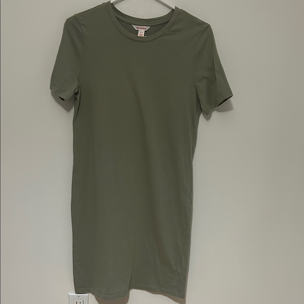 Joe Fresh Olive Green T-Shirt Dress